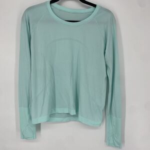Lululemon Swiftly Tech Womens Long Sleeve Pullover Light Blue 12